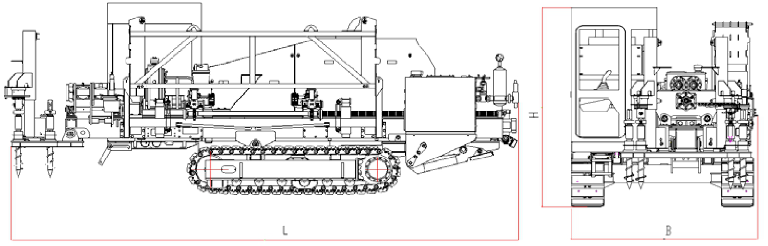 XCMG horizontal directional drilling rig transportation