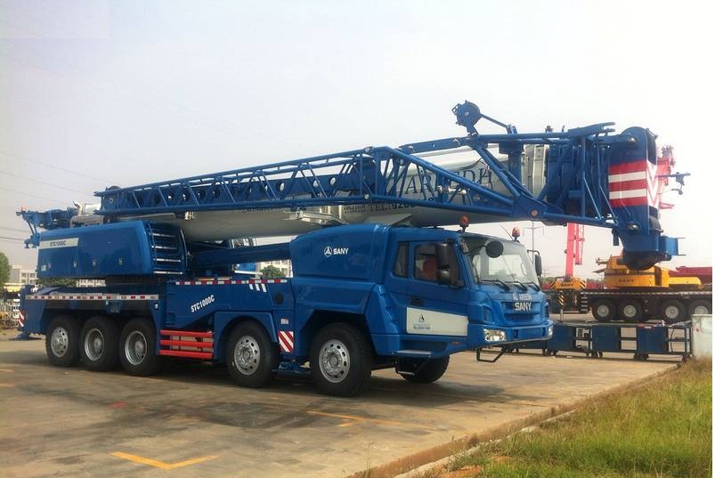 Sany Truck Crane STC1000C export to Saudi Arabia for Airport Construction