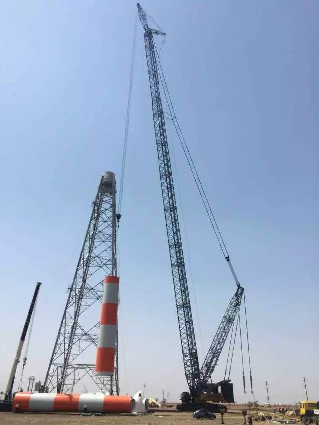 Sany 6500A crawler crane is constructing in India