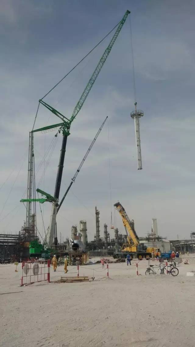 Sany SYT160 tower crane in the Middle East