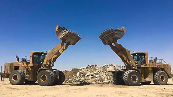 XCMG LW1200K Large Tonnage Loader Construction in Africa